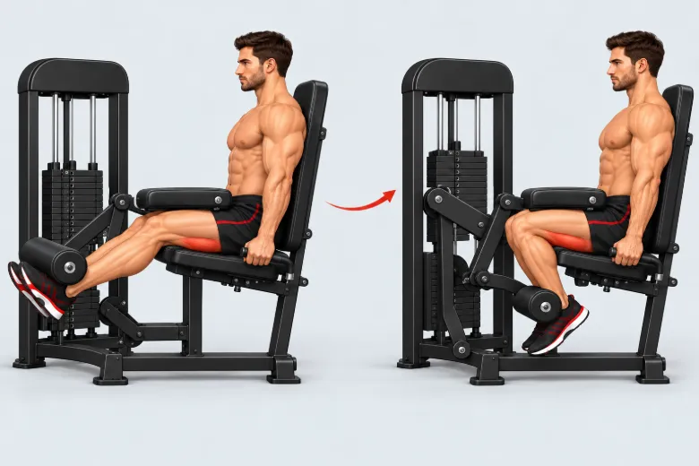 Illustration : Leg curl assis